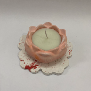 Lotus Concrete Candle