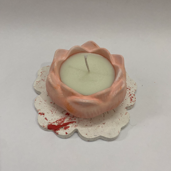 Lotus Concrete Candle
