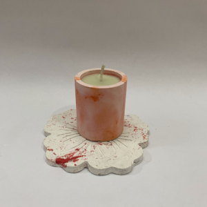 Round Pillar Concrete Candle
