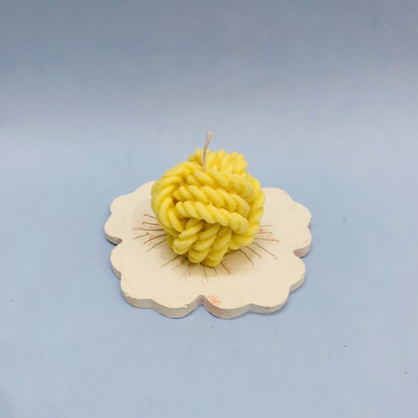 Knot Candle Yellow