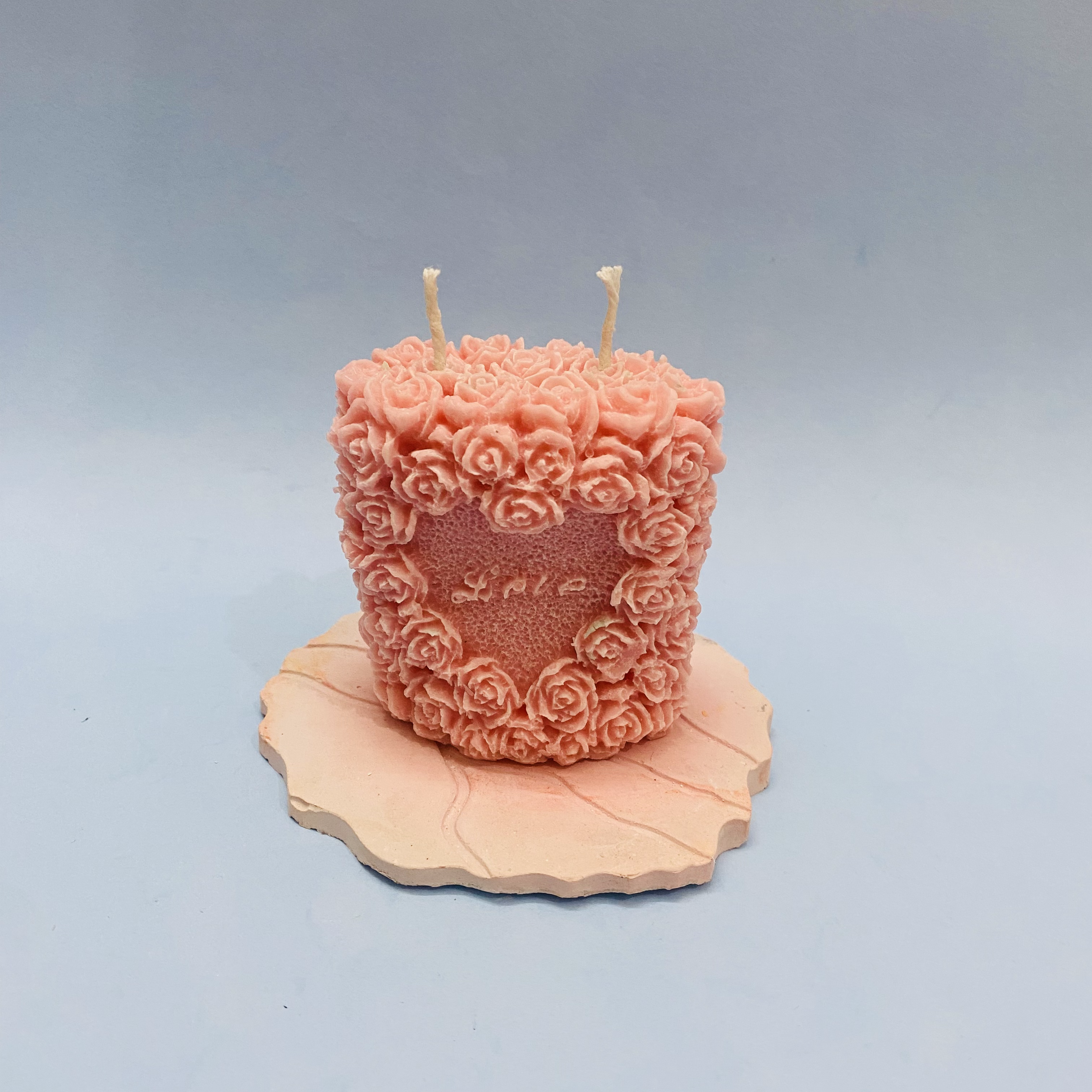 Enchanting Two Wick Pillar Love Candle