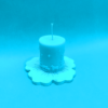 Mighty Shadow Pillar Candle Sky Blue