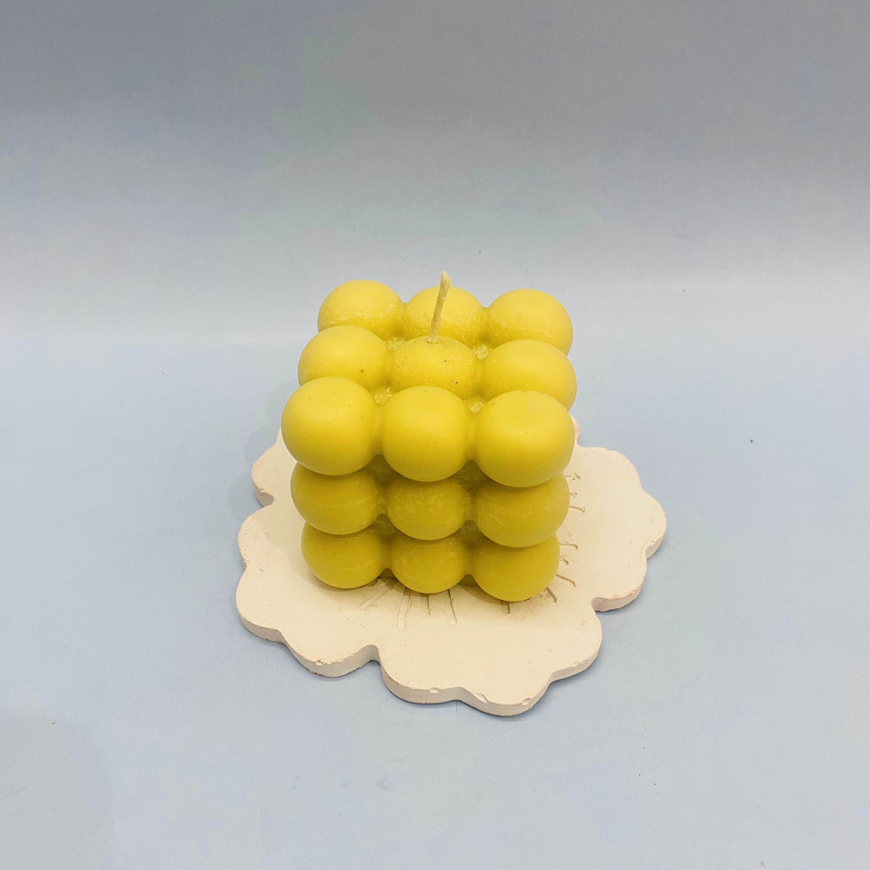 Aesthetic Bubble Candle- Big Yellow