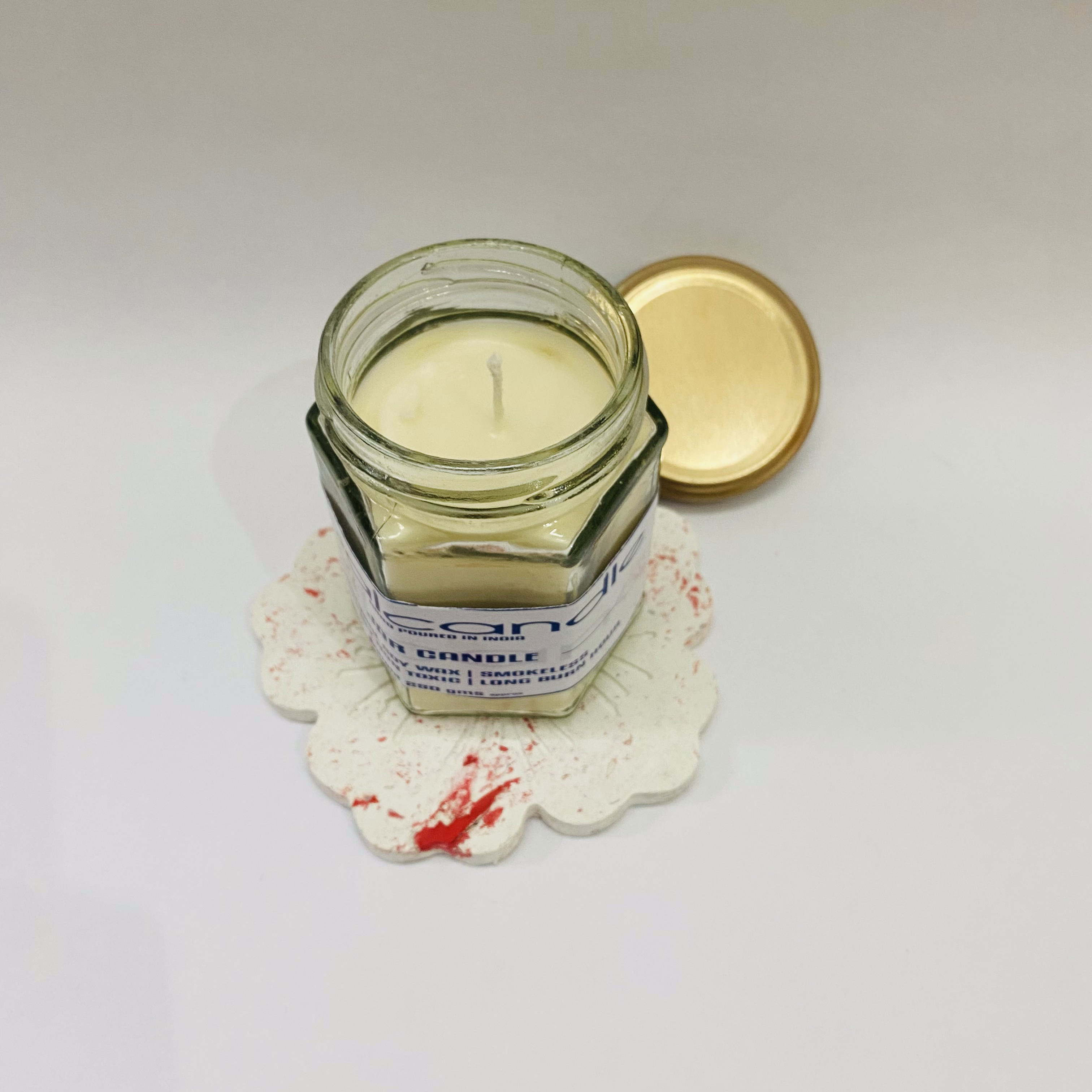 Opal Soy Wax Jar Candle- Hexa